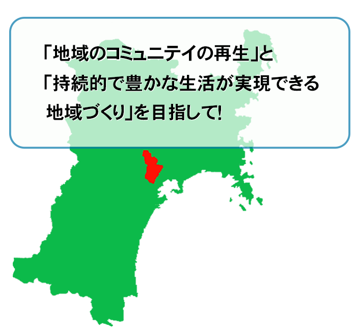 「地域のコミュニテイの再生」と「持続的で豊かな生活が実現できる地域づくり」を目指して！